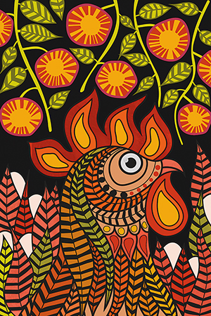 Ilustración de "Espumillas de Patate", por Esteban Garcés, para la serie de cocina ecuatoriana "Allimicuna", escrita por Julio Pazos Barrera.