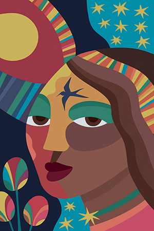 Ilustración de "Caldillo de huevos", por Esteban Garcés, para la serie de cocina ecuatoriana "Allimicuna", escrita por Julio Pazos Barrera. Revista Ecuador Terra Incognita.