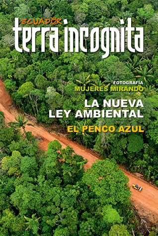 Portada de la revista Ecuador Terra Incognita 109: La explotaci&oacute;n del bloque 31 del ITT, dentro del Yasun&iacute;, se hizo pese a los impedimentos legales que buscaban impedirlo. Foto: Ivan Kashinsky