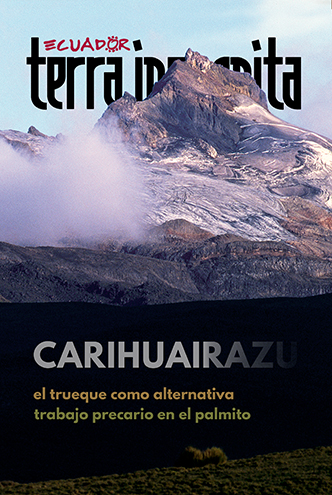 Portada de la revista Ecuador Terra Incognita No. 120: El volc&aacute;n Carihuairazo, cuando a&uacute;n conservaba algo del manto blanco que forma parte de su nombre. Foto: Marcela Garc&iacute;a