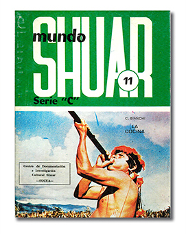 Portada del número 11 de la serie Mundo Shuar, primera publicación de lo que después sería la editorial Abya Yala.
