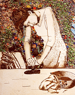 Mujer planchando / Isis. ©Vik Muniz