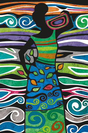 Ilustración de "Chiricanos", por Esteban Garcés, para la serie de cocina ecuatoriana "Allimicuna", escrita por Julio Pazos Barrera. Revista Ecuador Terra Incognita.